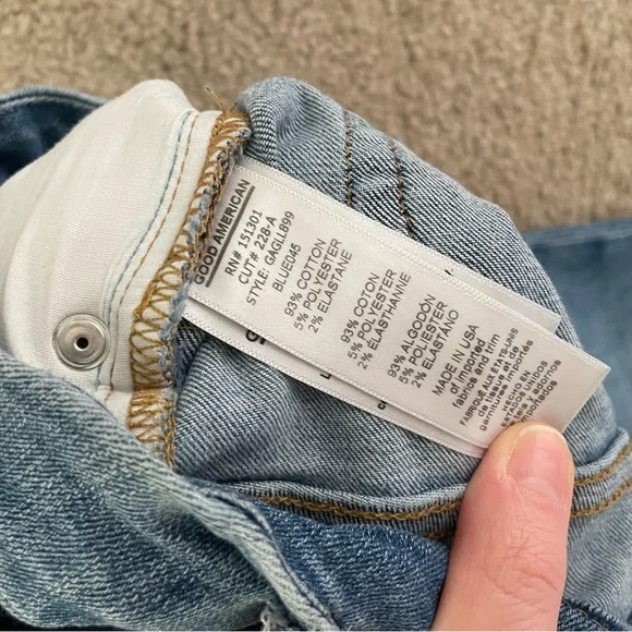 {Good American} Good Legs Women's Lace Side Skinny Jeans - Picture 11 of 11